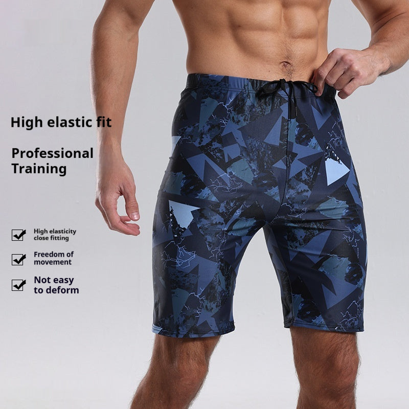 Fashion Men's Knee-length Pants Boxer Swimming Trunks