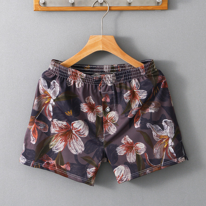 Men's Aro Pants Ice Silk Large Size Underwear Printed Loose