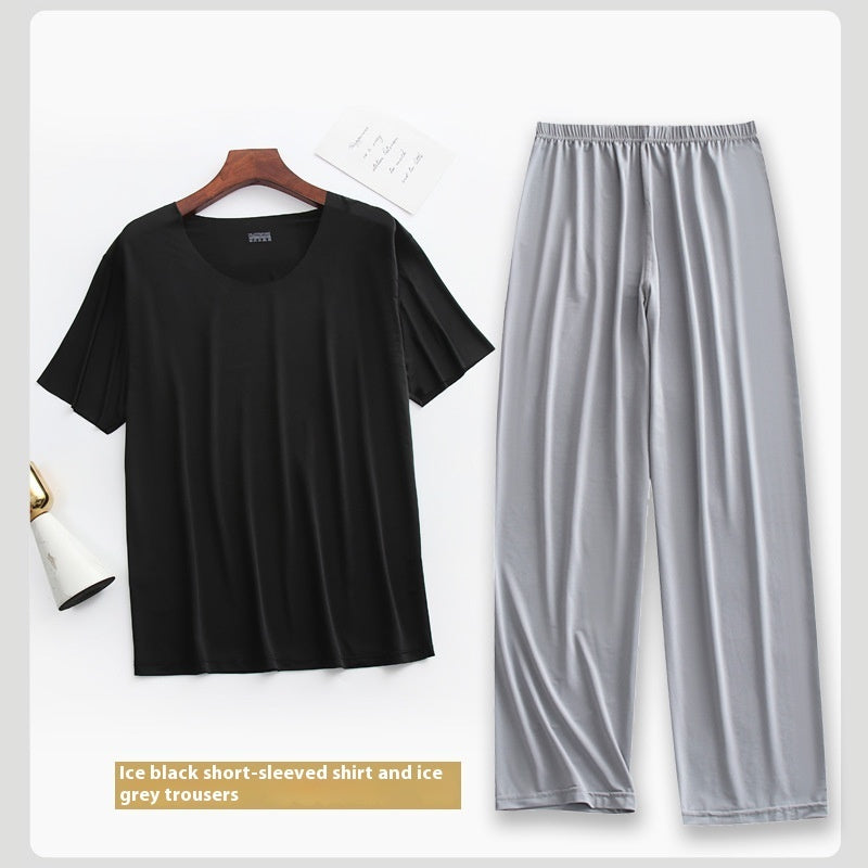 Summer Thin Homewear Suit Pajamas Size L - 5XL