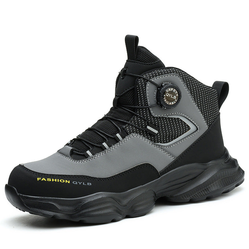 Comfortable Durable Safety Shoes With A Rotating Quick-release Buckle