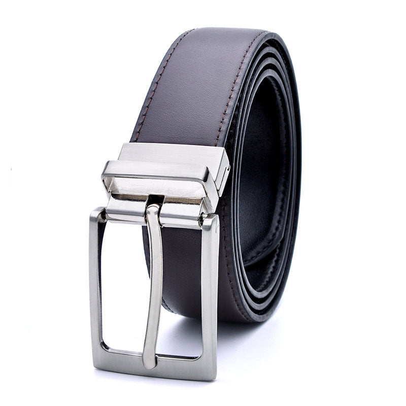 Men's Fashion Casual Rotating Pin Buckle Belt, Size 100cm-130cm