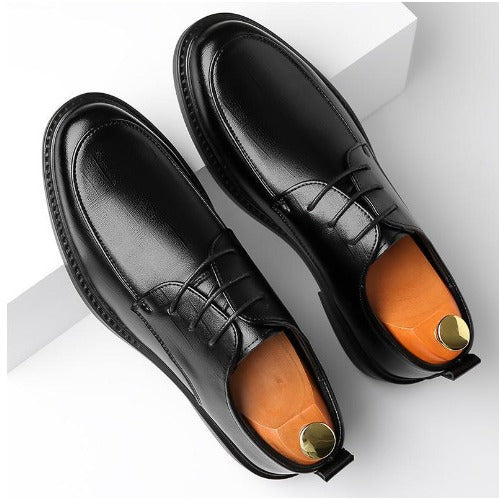 Men's Leather Shoes Spring Fashion New Non-slip Breathable