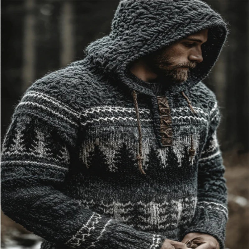 Men's 3D Digital Printed Loose Hooded Winter Sweatshirt Cardigan Jacket Size: XS - 5XL