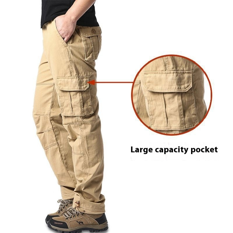 Men's Multi-pocket Cotton Cargo Pants Size: M - 5XL