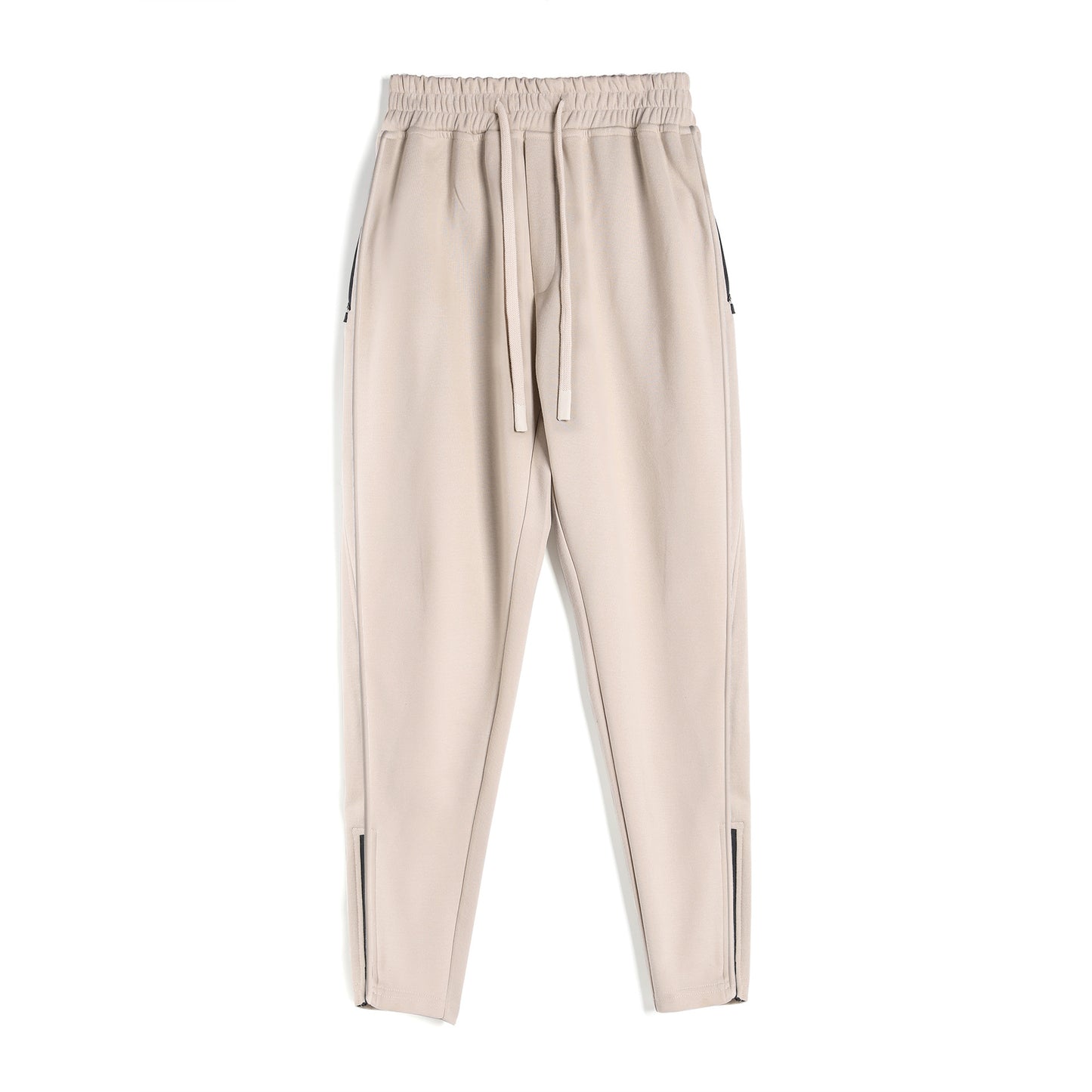 Slim Fit Leg Opening Zipper Ankle Banded Pants Size: M - 3XL