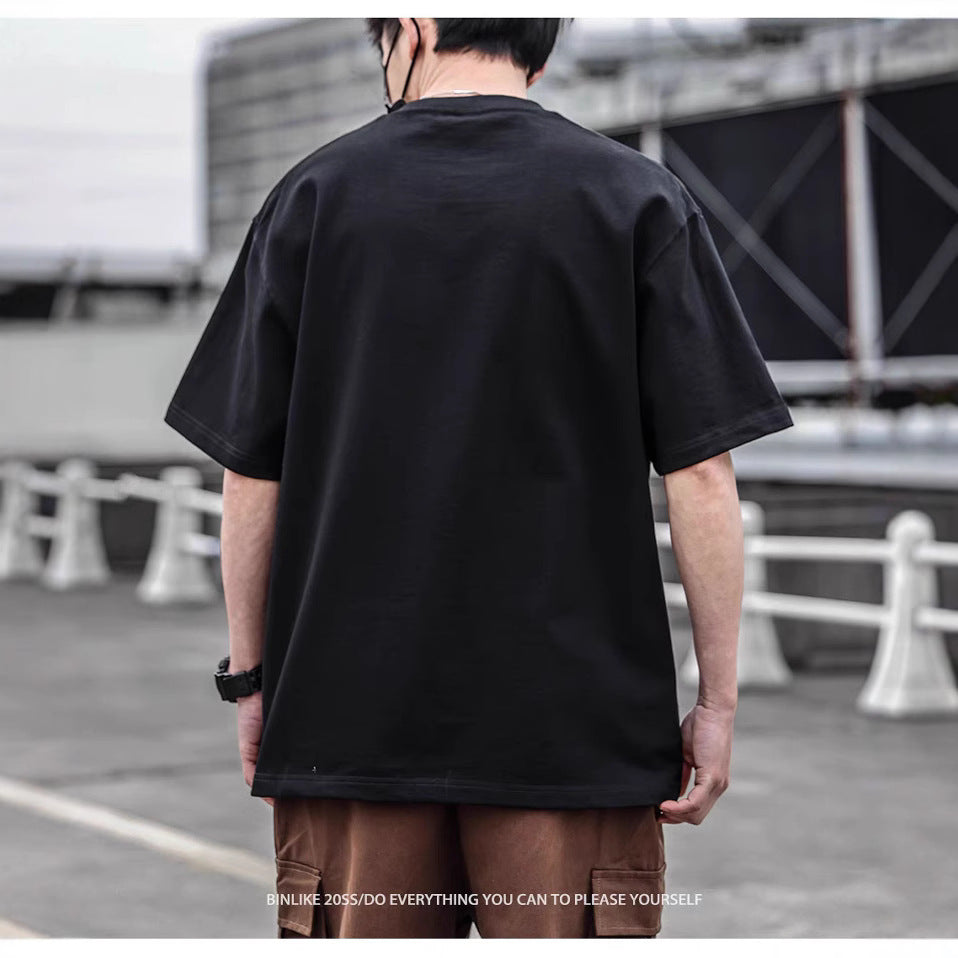 Short Sleeve Men's Simple Printed Top Size M - 3XL