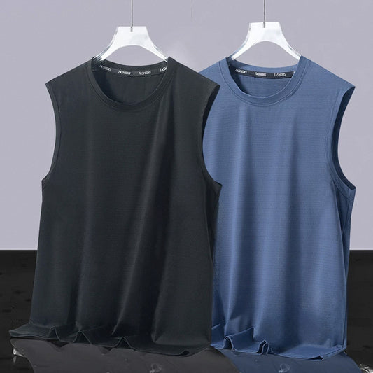 Mens Stylish Lightweight Breathable Sleeveless T-shirt