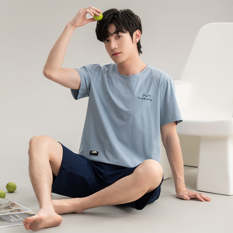 Cotton Pajamas New Boys Casual Homewear Two-piece Suit