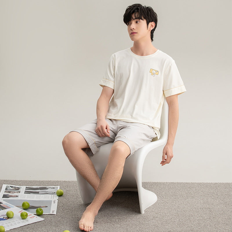 Cotton Pajamas New Boys Casual Homewear Two-piece Suit