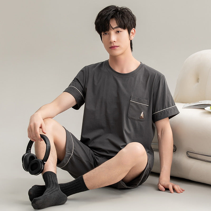 Cotton Pajamas New Boys Casual Homewear Two-piece Suit
