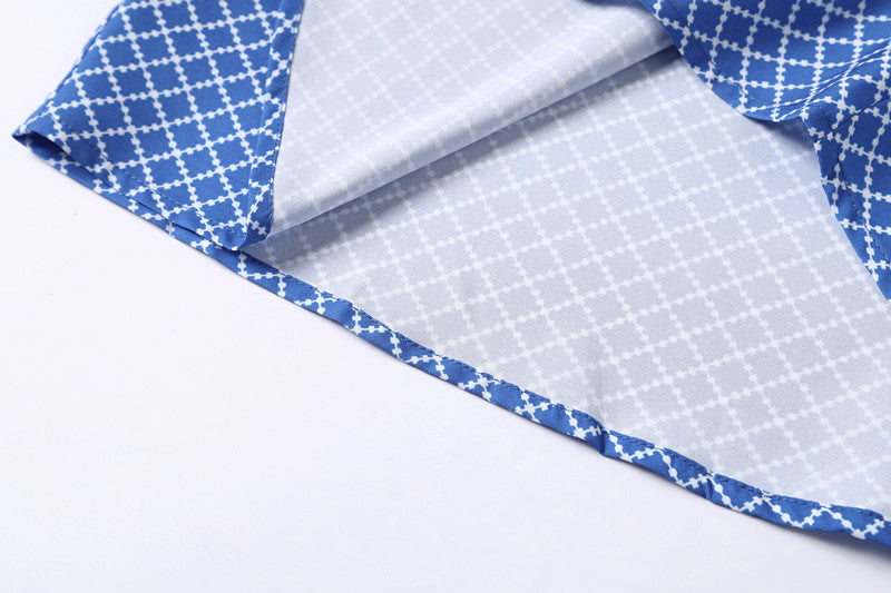 Men's Checkered Fashion Classic Diamond-shaped Small Checkered Lining Size S - 3XL
