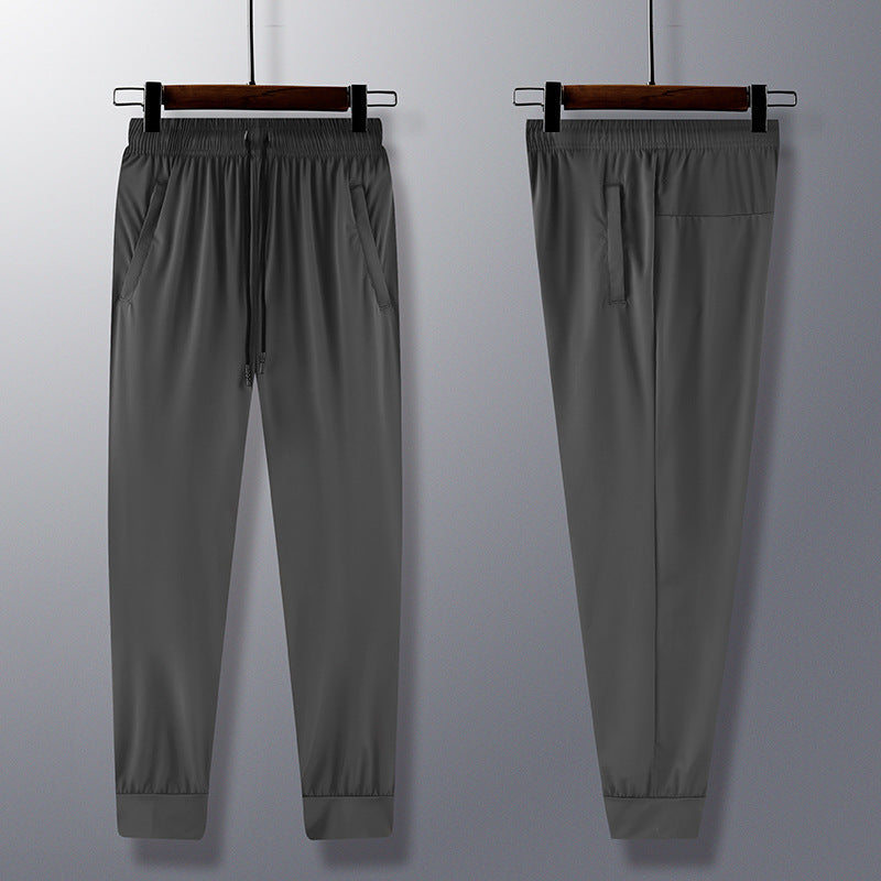 Ice Silk Leggings Men's Sports Pants Thin Trendy Size: M - 4XL