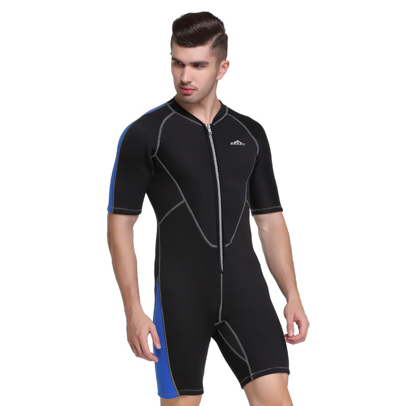 Neoprene Wetsuits Men's And Women's Swimming WetSuits One-Piece Thicken Swimsuit Short Sleeve Deep Diving Surfing Wetsuits Size: S - 3XL, Male/Female
