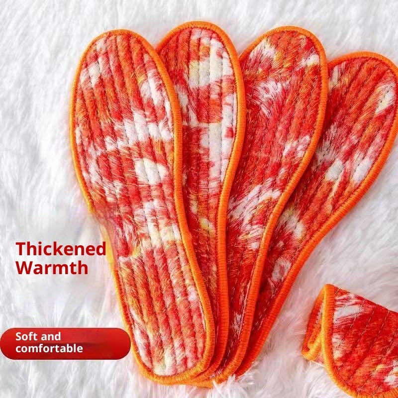 Integrated Soft Felt Thermal Insole Winter Thickened Velvet Padded