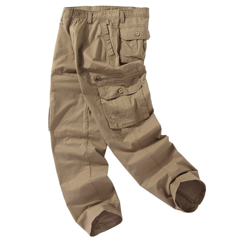 Stylish Relaxed And Minimalist Straight-Leg Casual Mens Cargo Jogger Pants Size: 29 - 42