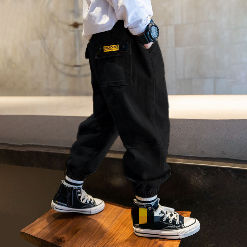 Boys' Middle And Older Children's Overalls Trousers