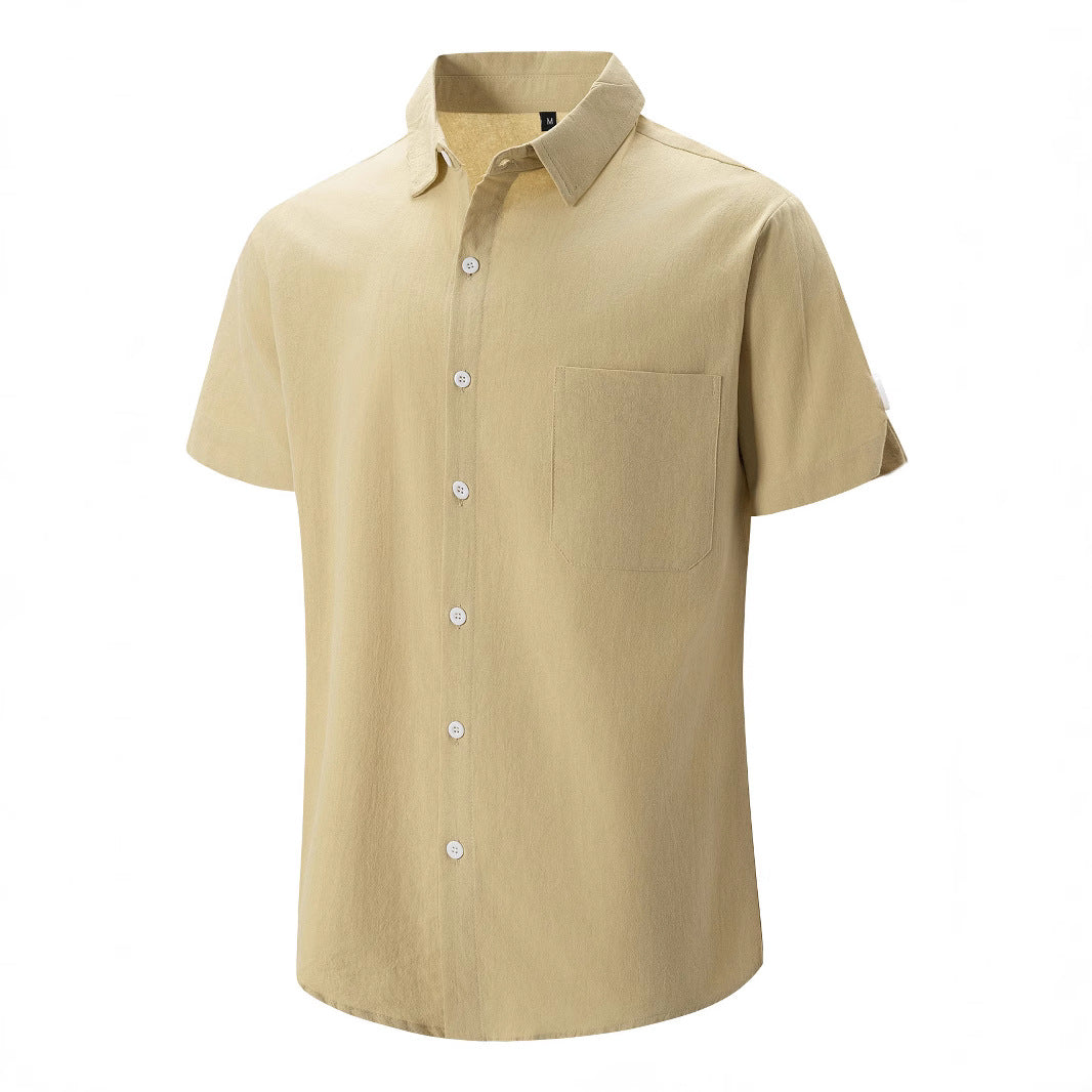 Young Men's Casual Short-sleeved Shirt