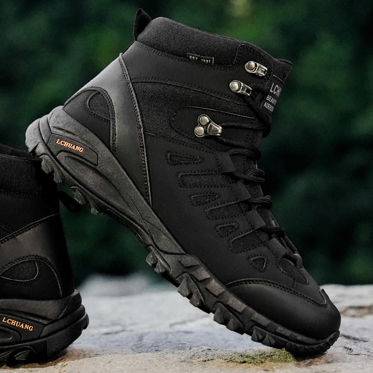 High Top Lace Up Boots For Autumn And Winter