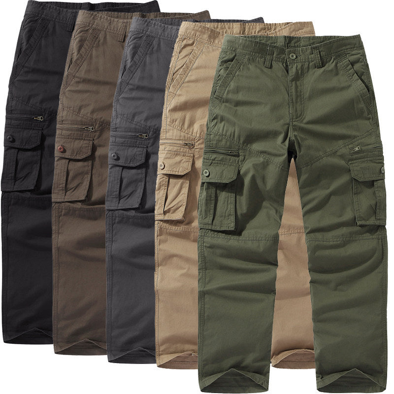 Stylish Relaxed And Minimalist Straight-Leg Casual Mens Cargo Jogger Pants Size: 29 - 42