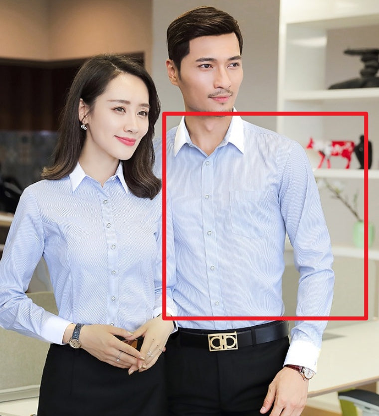 Mens and Teens Business Long-sleeve Cotton Shirt Sizes: S, M, L, XL, XXL, XXXL, XXXXL, 5XL