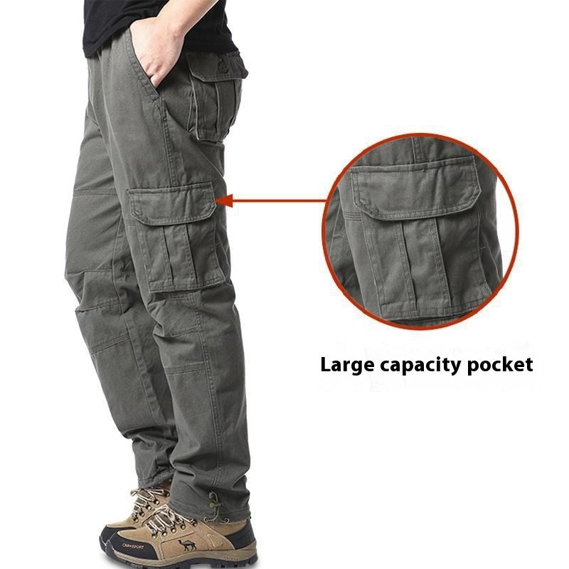 Men's Multi-pocket Cotton Cargo Pants Size: M - 5XL