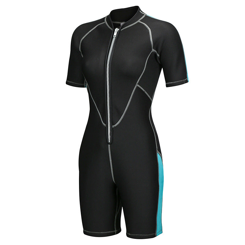 Neoprene Wetsuits Men's And Women's Swimming WetSuits One-Piece Thicken Swimsuit Short Sleeve Deep Diving Surfing Wetsuits Size: S - 3XL, Male/Female
