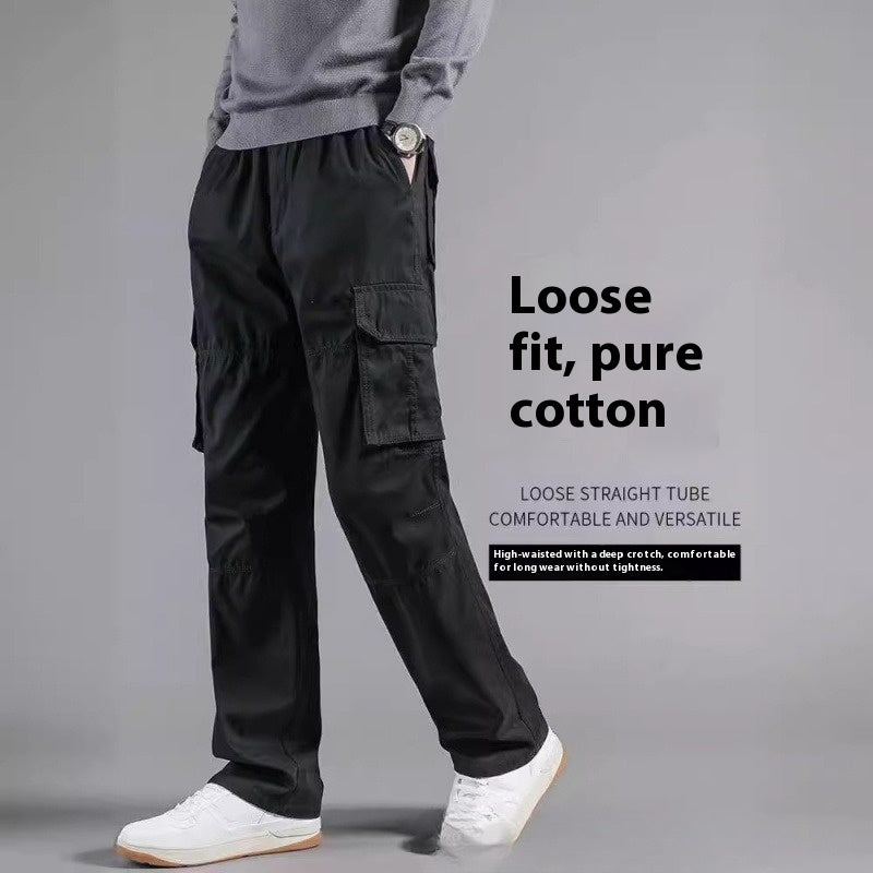 Men's Multi-pocket Cotton Cargo Pants Size: M - 5XL
