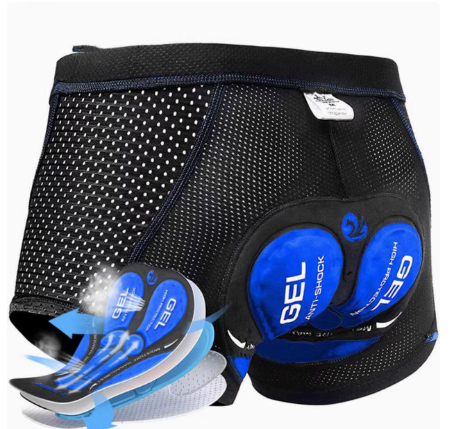 Men's Cycling Black Shorts Breathable