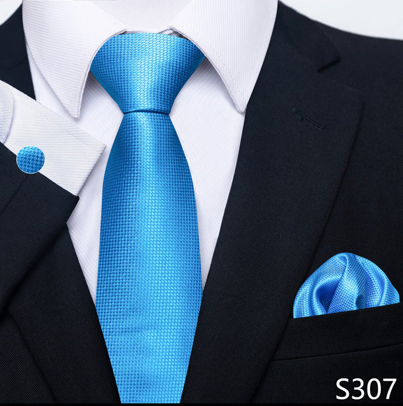 Men's Creative All-match Business Formal Wear Tie Scarf Cuff Set