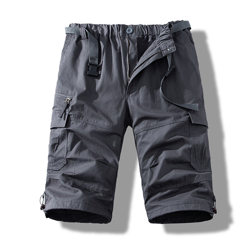 Summer Cotton Thin Cargo Shorts For Men, Size: M - 5XL
