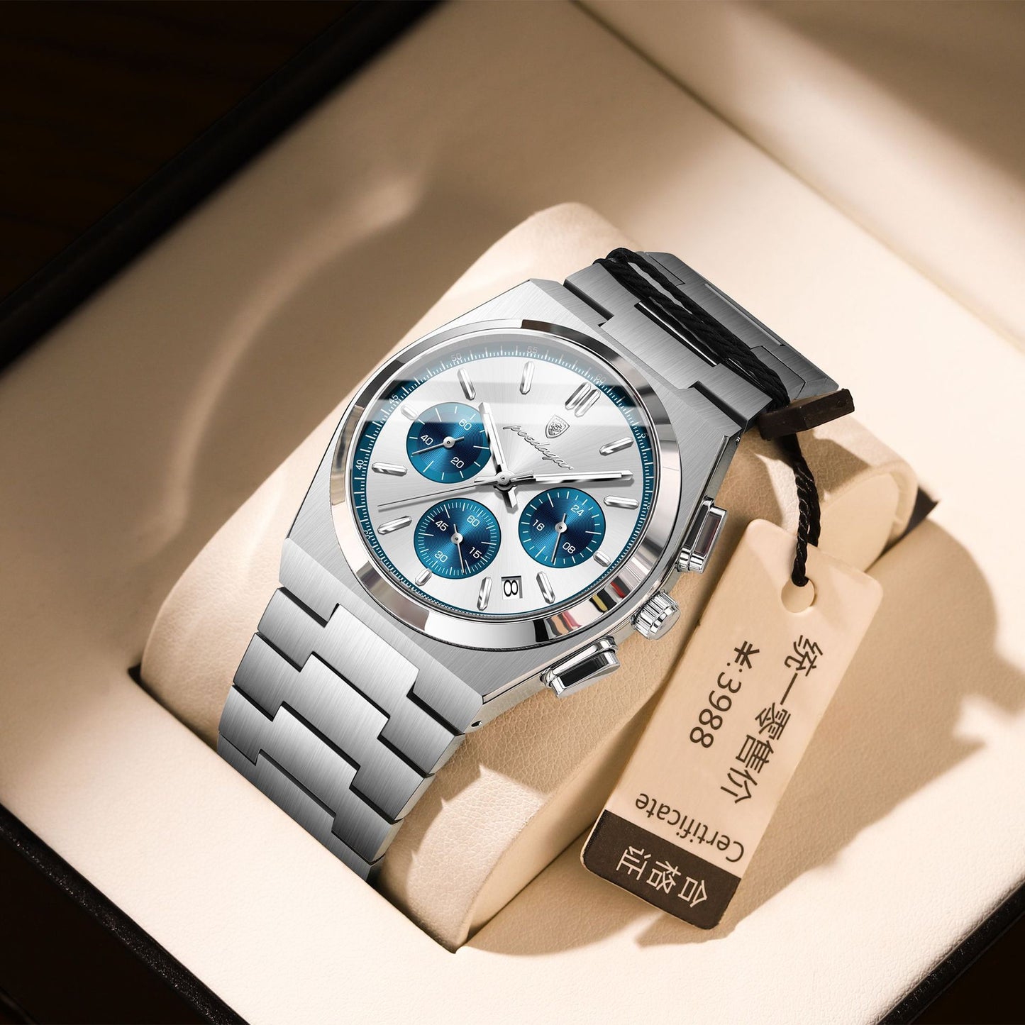 Mens Waterproof Multifunctional Luminous Ultra-thin Watch