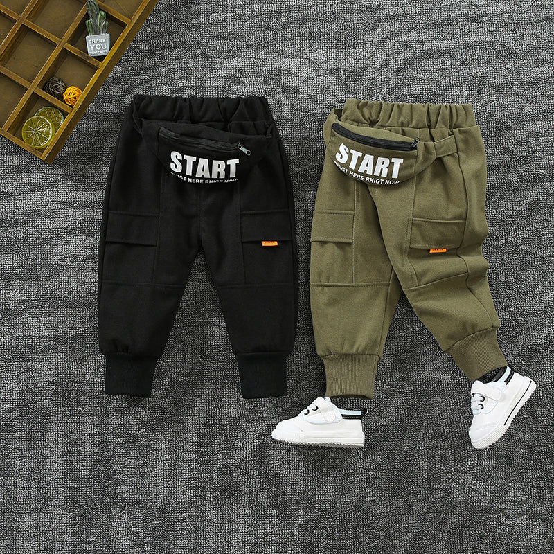 Boy's Western Style Casual Pants Children's Workwear