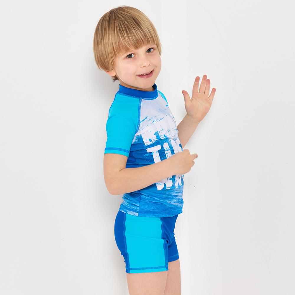 Children's Swimsuit Boys Hot Spring Quick-drying Sunscreen Swimsuit Boy Cute Swimsuit Size: 120-130 height