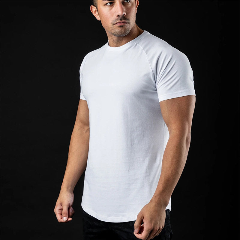 Tech Fabric Springsummer T-shirt For Outdoor Sports Mens/Teens Crew-neck Short-sleeve Quick-drying Top