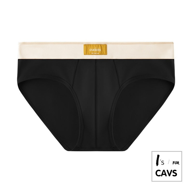 New Men's Briefs Pure Cotton Simple Solid Color Sexy