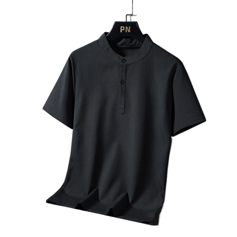 Men's National Style Cotton And Linen Casual Shorts Short Sleeve Two-piece Set Size L - 8XL