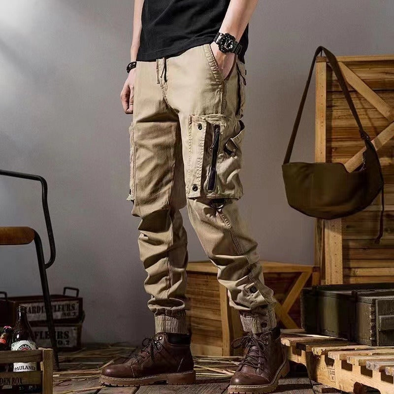 Workwear Pants Men's Straight Functional Outdoor Tactics Casual Pants Size: S - 5XL