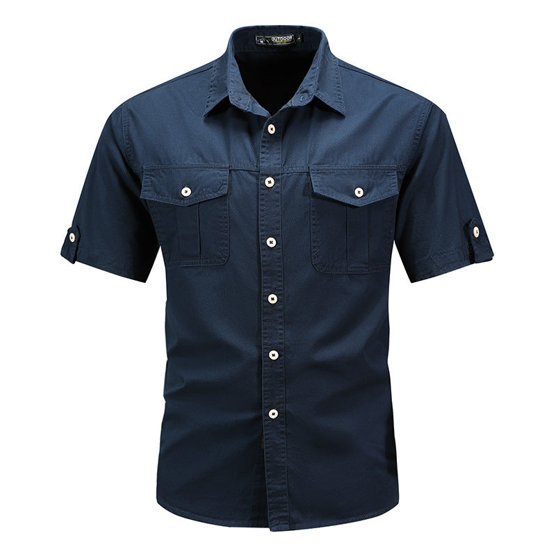 Men Short Sleeve High-end Shirt Size: M, L, XL, XXL, XXL, XXXXL, 5XL