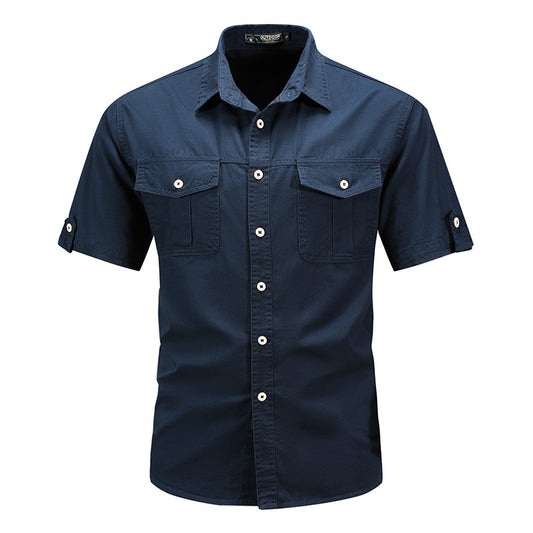 Men Short Sleeve High-end Shirt Size: M, L, XL, XXL, XXL, XXXXL, 5XL