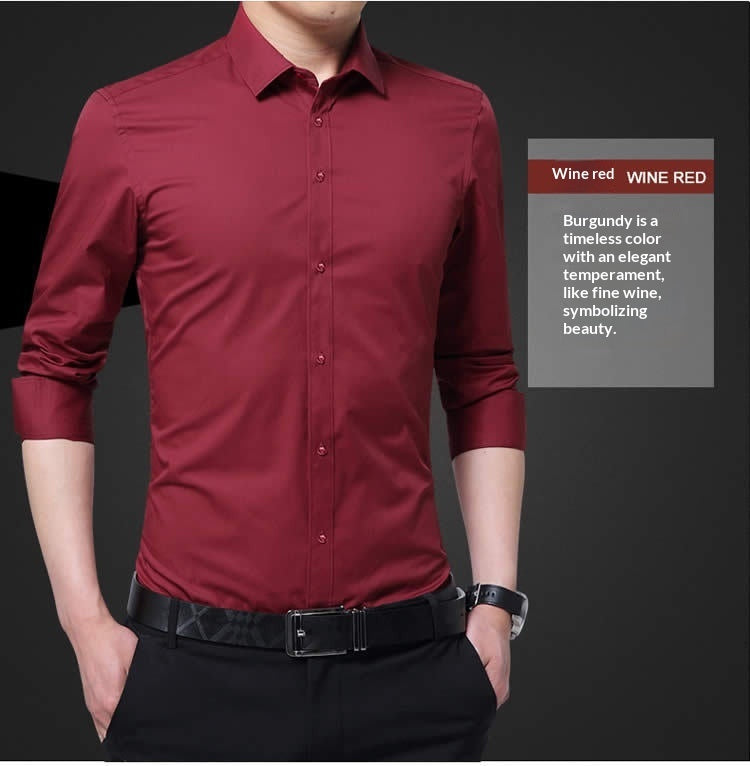 Mens Long-sleeve White Shirt Sizes S - 8XL