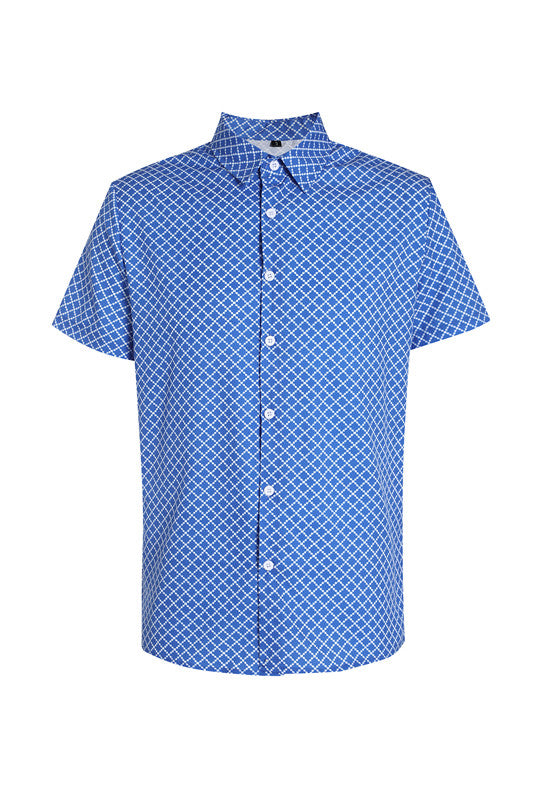 Men's Checkered Fashion Classic Diamond-shaped Small Checkered Lining Size S - 3XL