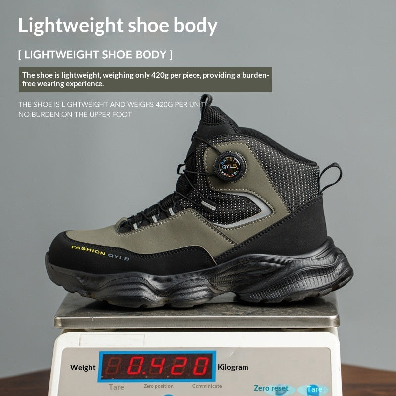 Comfortable Durable Safety Shoes With A Rotating Quick-release Buckle