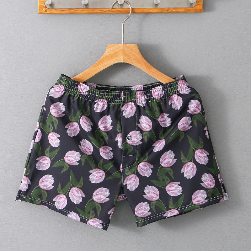 Men's Aro Pants Ice Silk Large Size Underwear Printed Loose