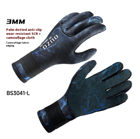 Non-slip Fishing Fishing Winter Swimming Gloves Neoprene Snorkeling Gloves