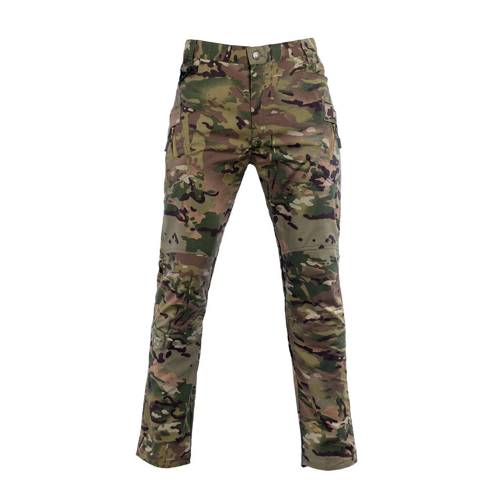 Men's Breathable Scratch-resistant Outdoor Multi-pocket Straight Cargo Trousers Size: XS - 2XL