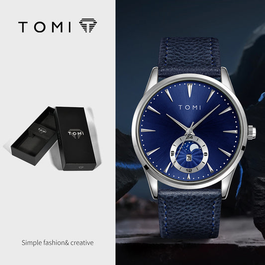 Fashionable Round Watch For Men And Women, Simple And Casual