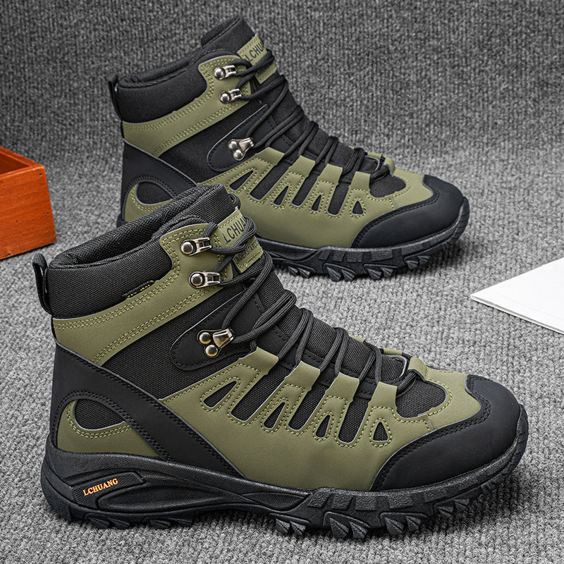 High Top Lace Up Boots For Autumn And Winter