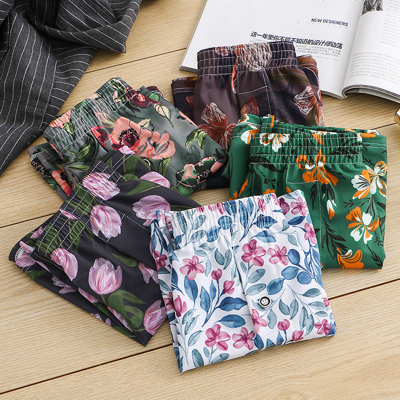 Men's Aro Pants Ice Silk Large Size Underwear Printed Loose